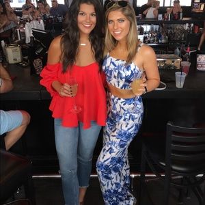 Tropical print 2 piece